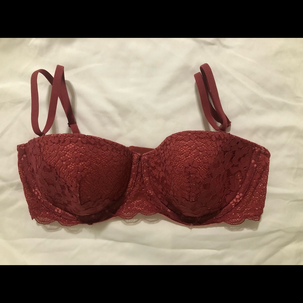 Body by victoria strapless bra